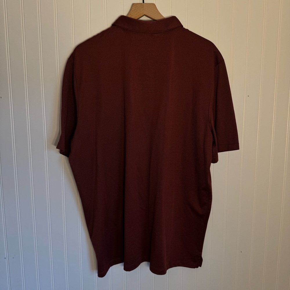 Modern Ambition Men’s Red 1/4 Button Up Polo Short Sleeve Shirt Size XXL - Picture 7 of 9